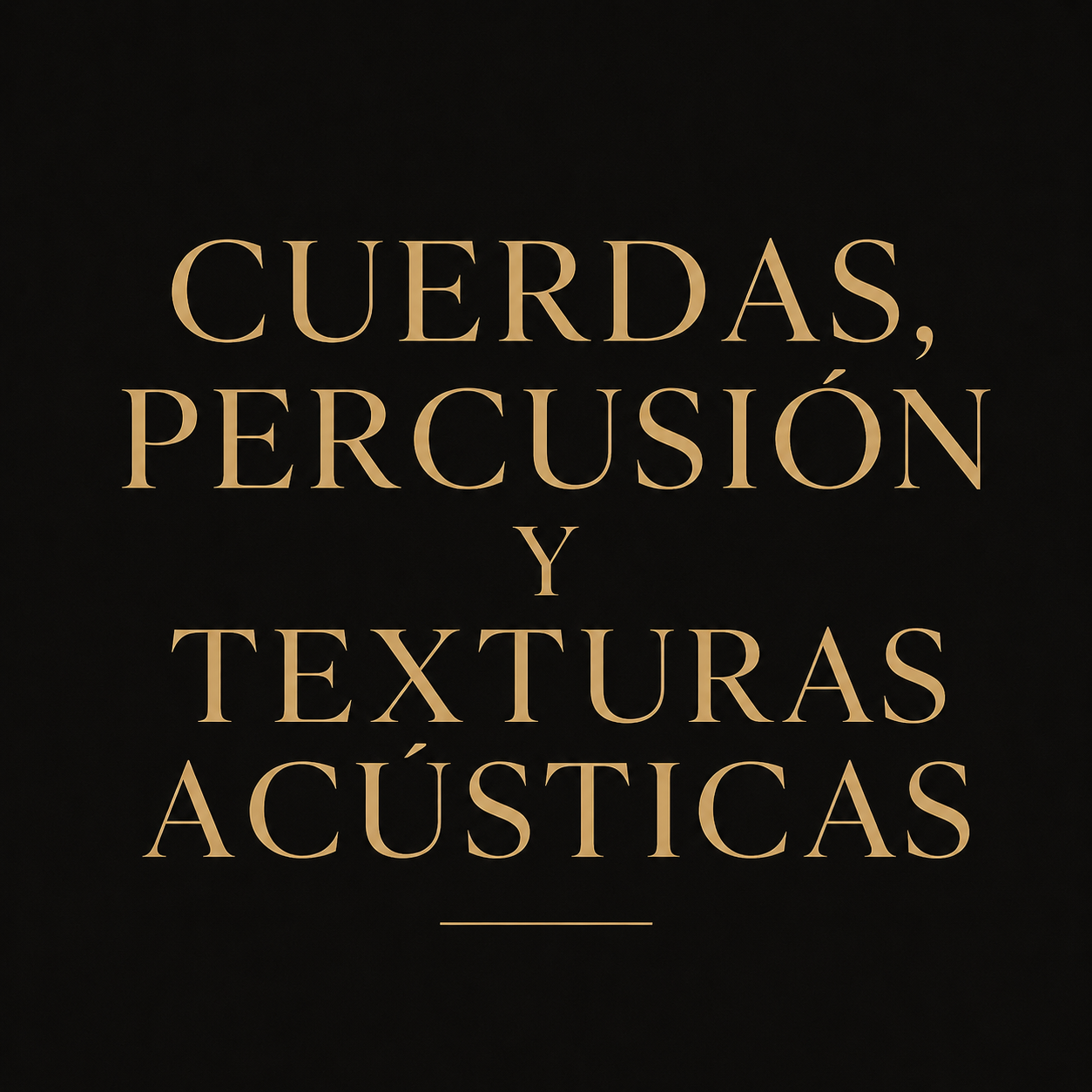 Cuerdas, percusión y texturas acústicas — biblioteca de sonidos