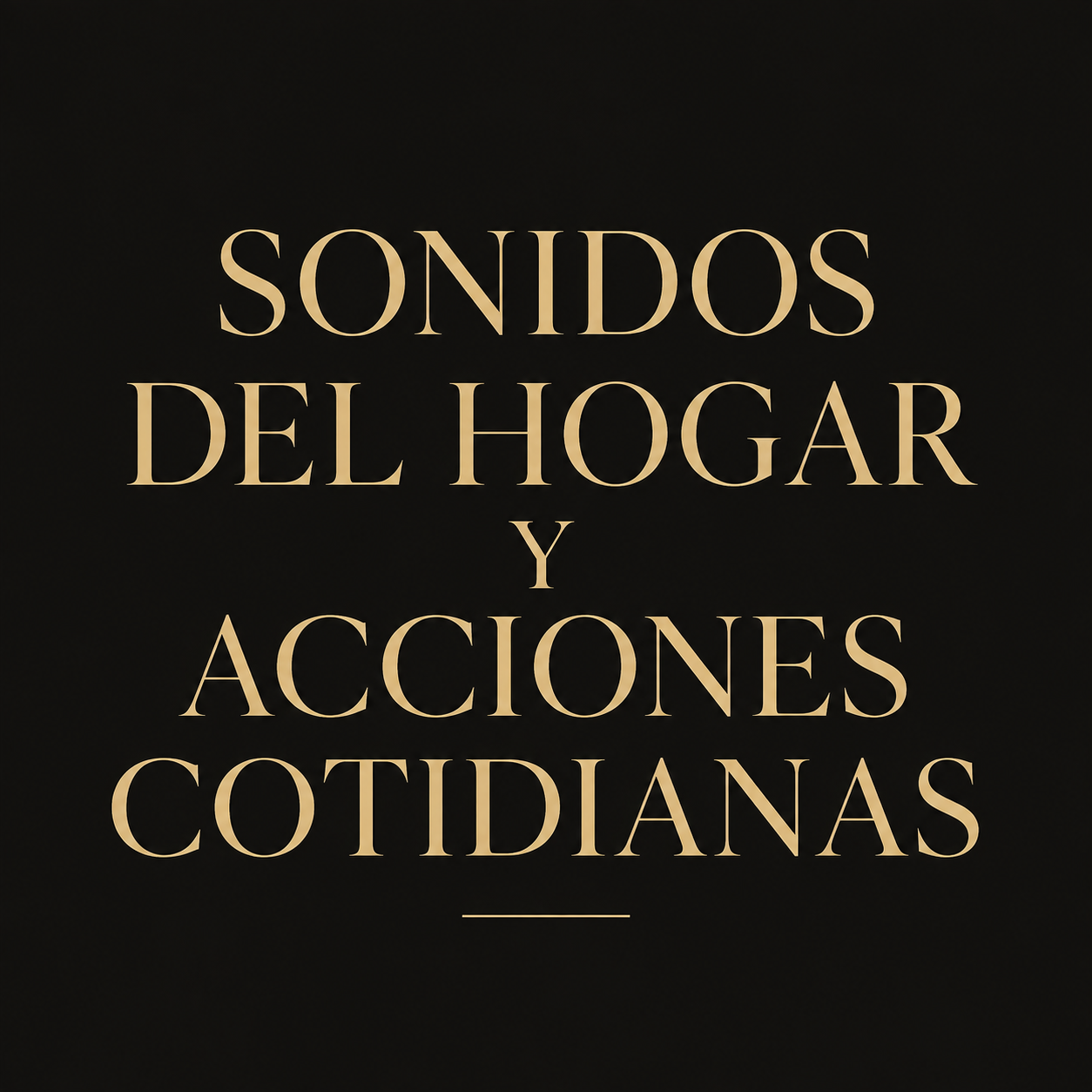 Sonidos del hogar y acciones cotidianas — biblioteca de sonidos