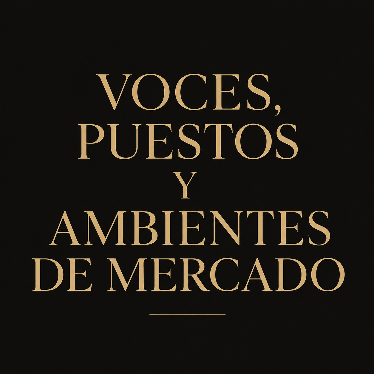 Voces, puestos y ambientes de mercado — biblioteca de sonidos